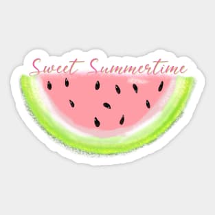 Sweet Summertime Watermelon Design Sticker